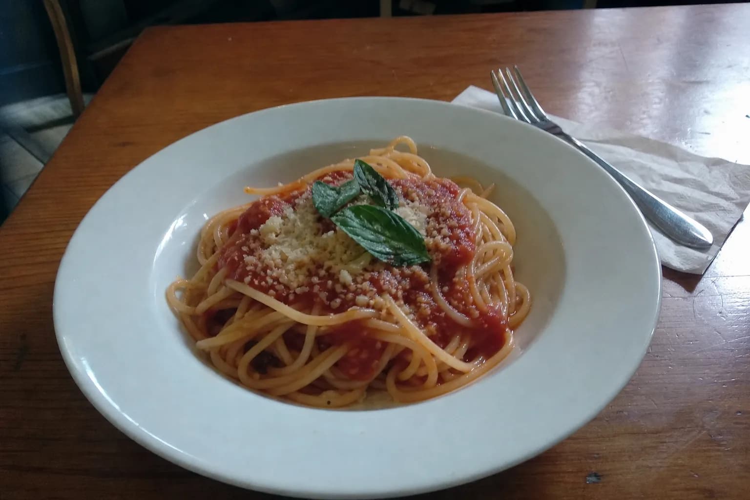 Massa de restaurante antes