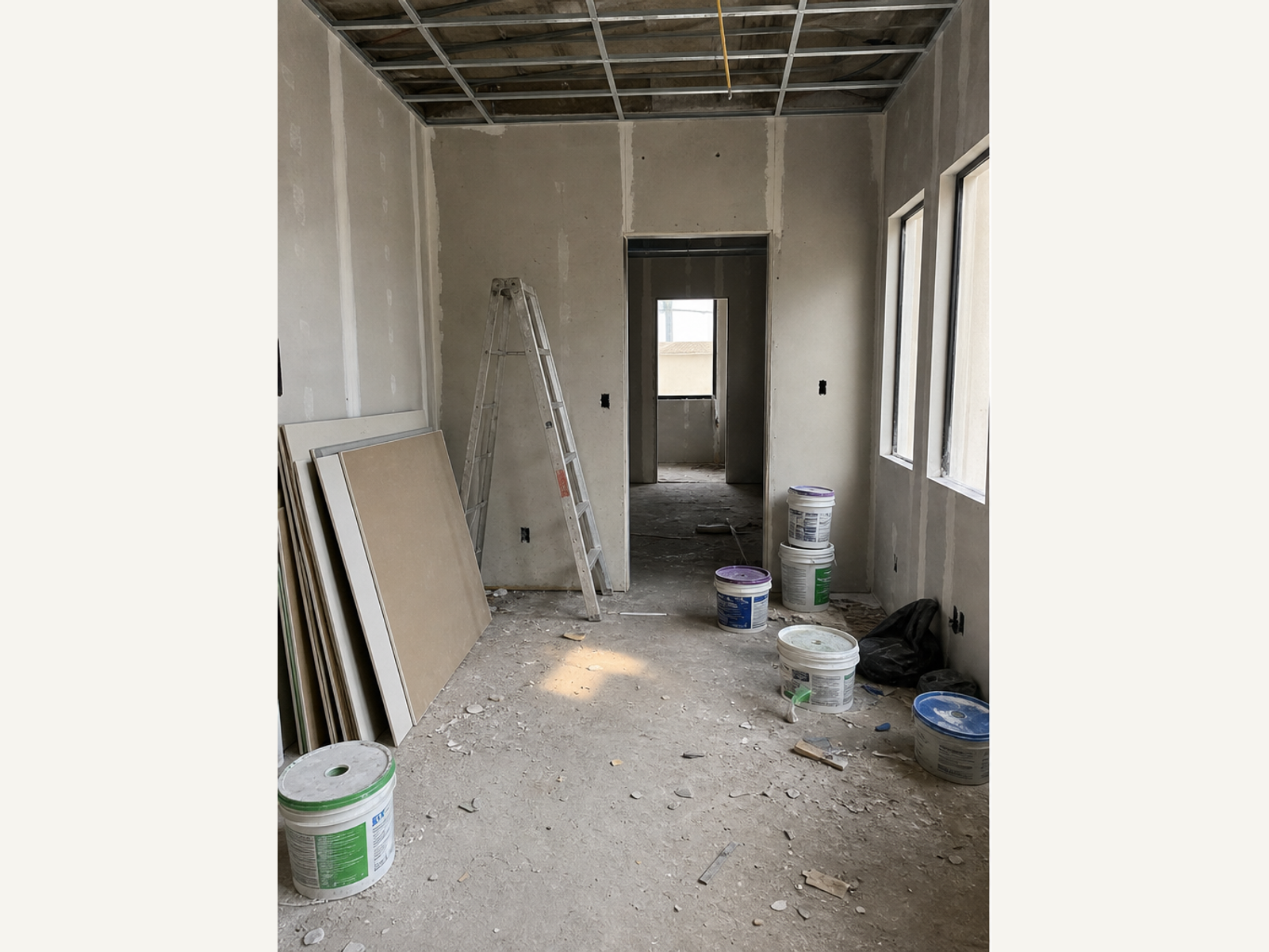 Obra organizada: antes