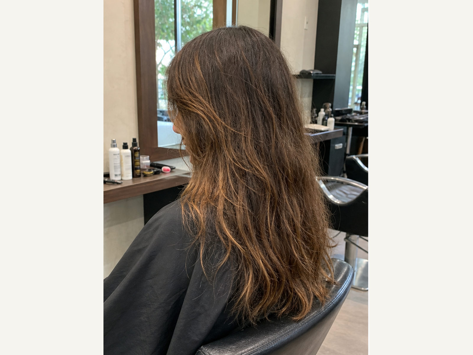 Coloração salão: antes