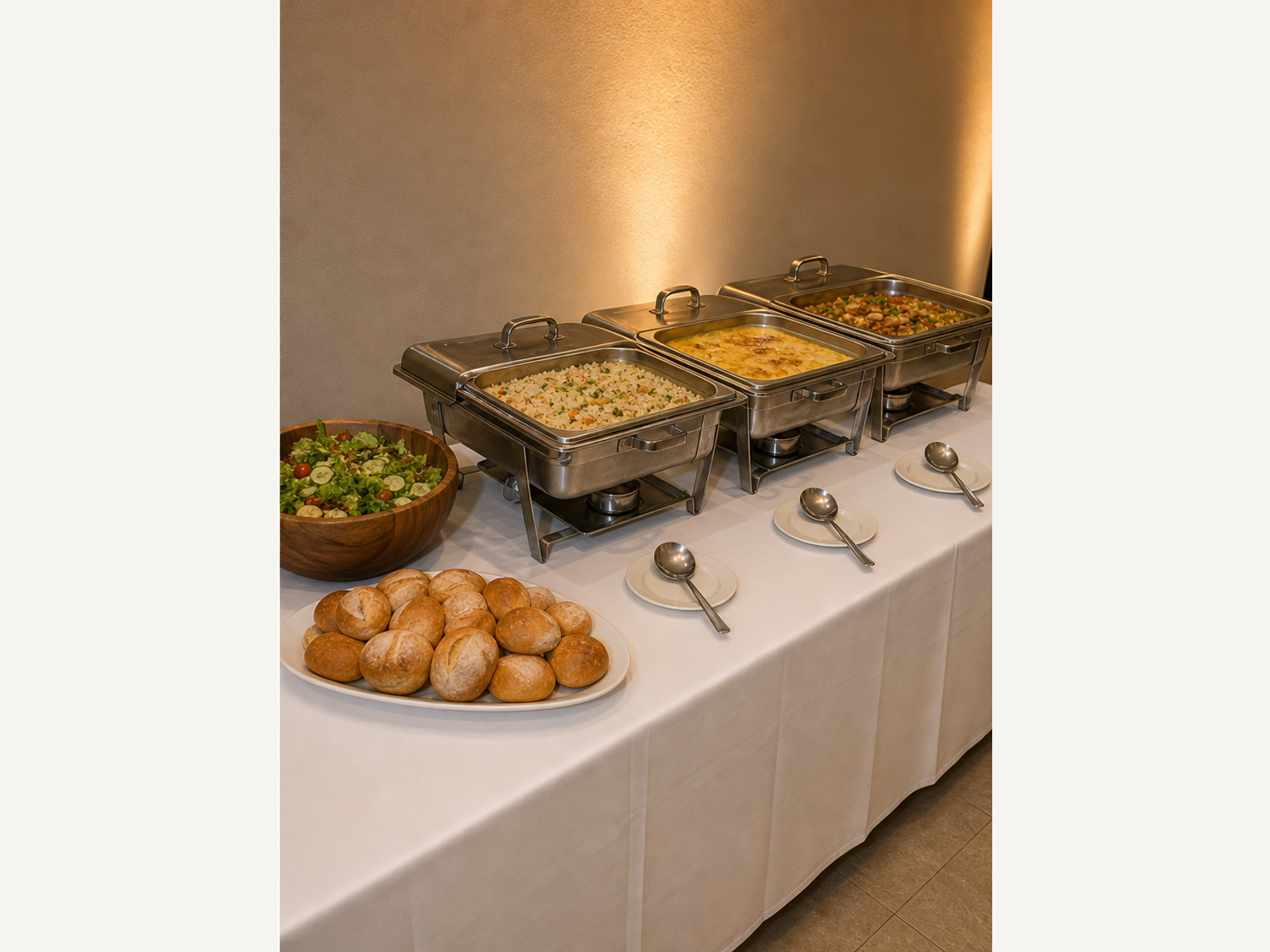 Buffet organizado: depois