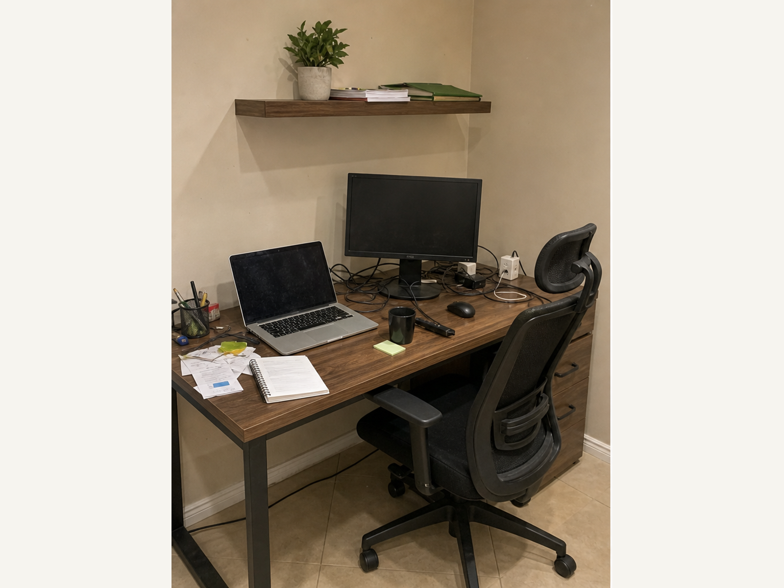 Home office: antes