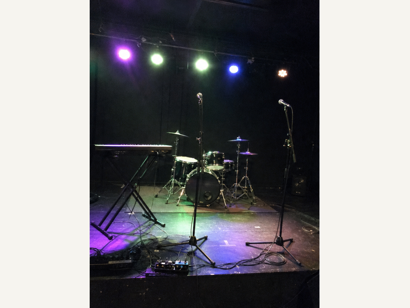 Palco e luz: antes