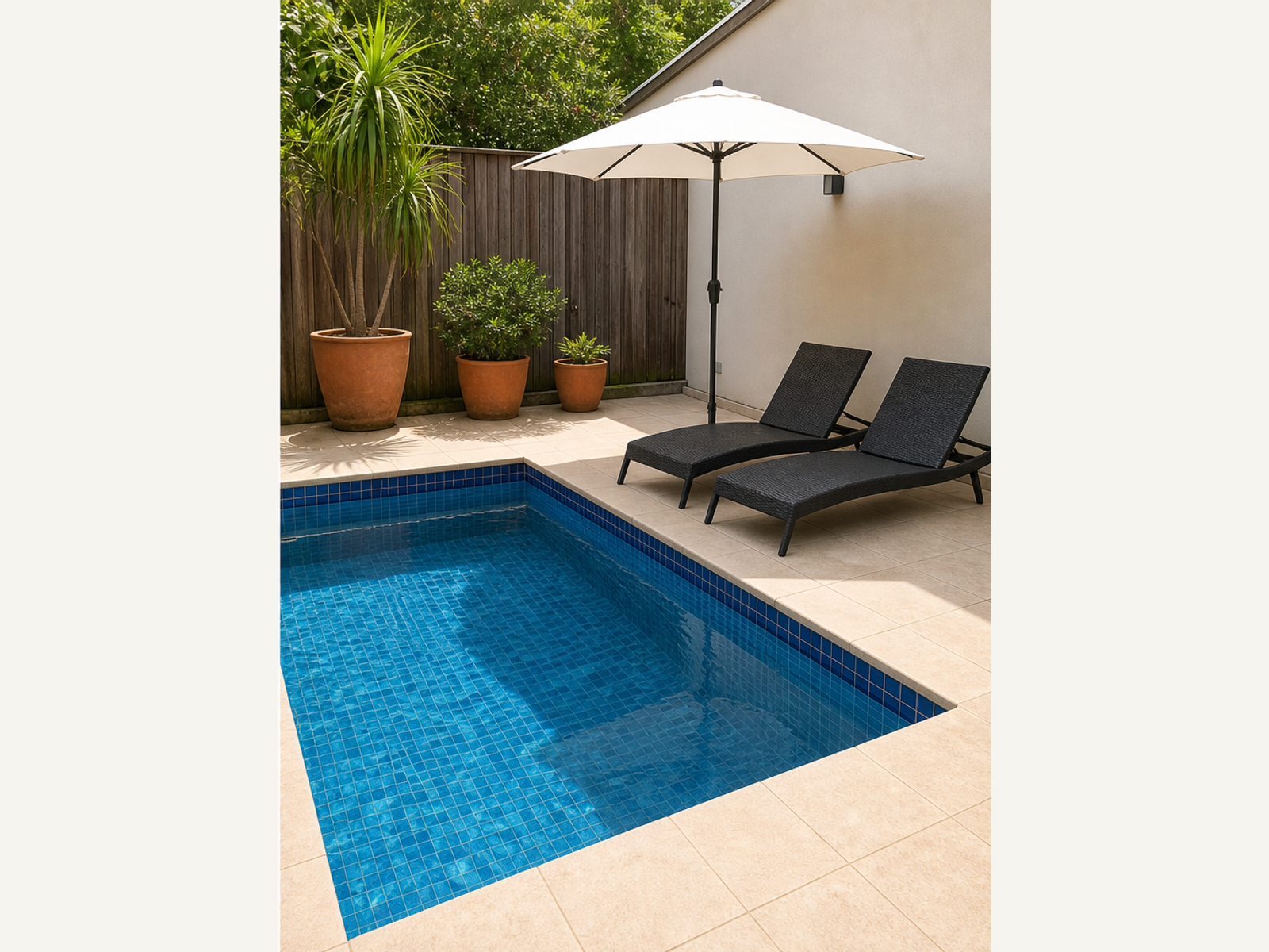 Piscina lazer: depois