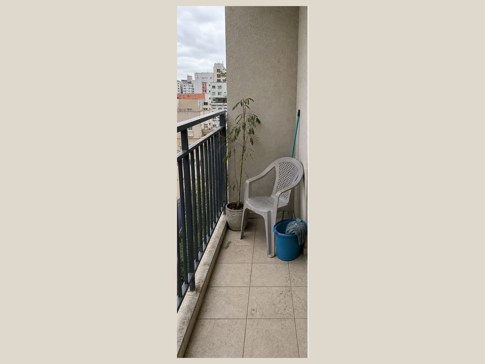 Varanda verde: antes