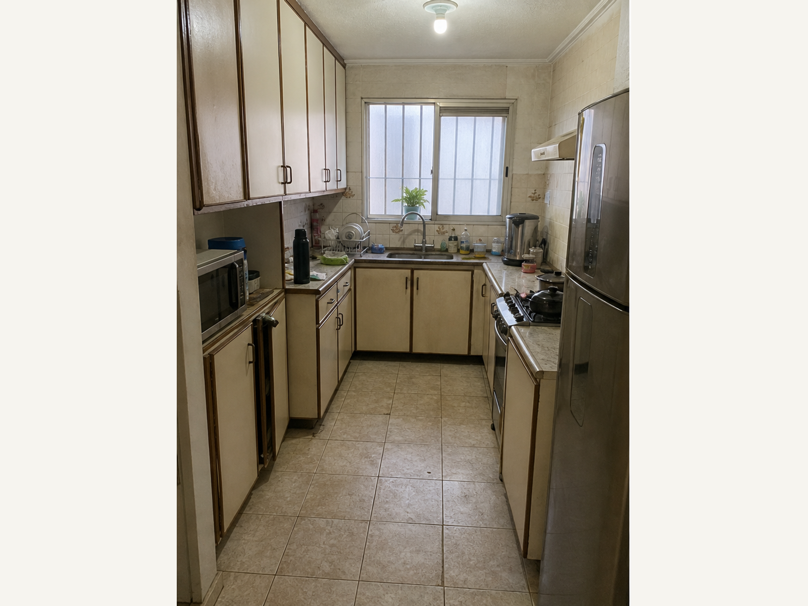 Cozinha reformada: antes